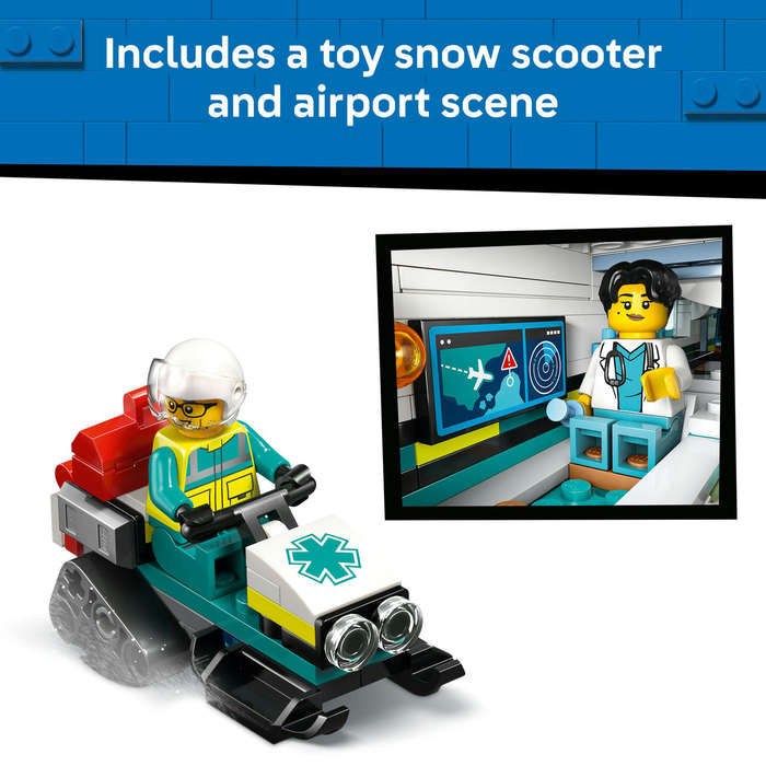 LEGO® City Emergency Air Ambulance Plane, Airplane Toy Building Set 60465