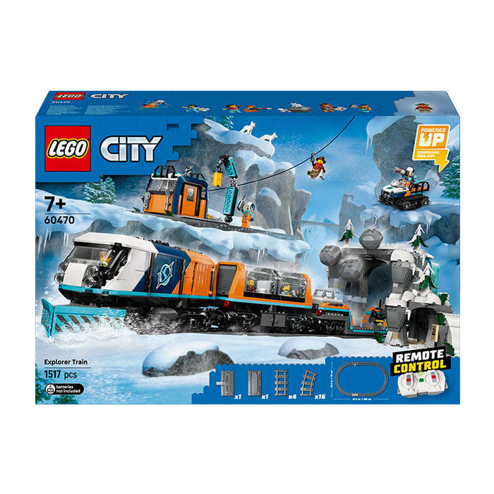LEGO® City Explorers Arctic Polar Express Train Toy Vehicle Set 60470