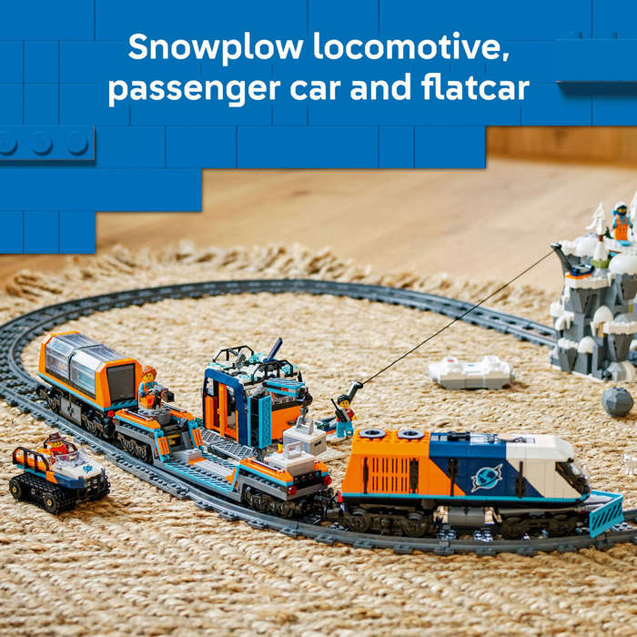 LEGO® City Explorers Arctic Polar Express Train Toy Vehicle Set 60470