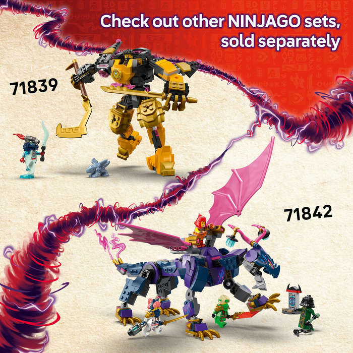 LEGO® NINJAGO® Kais Motorcycle Speed Race Playset with 2 Ninja Bike Toys 71838