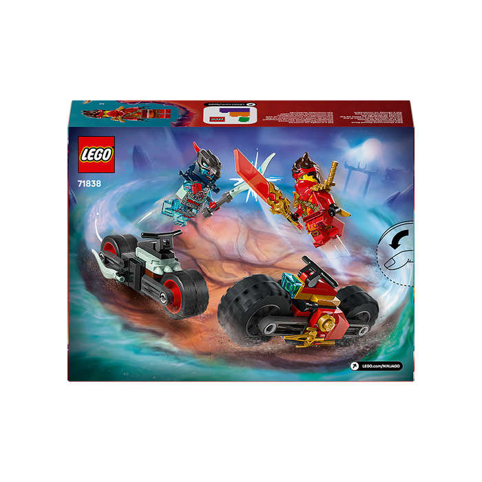 LEGO® NINJAGO® Kais Motorcycle Speed Race Playset with 2 Ninja Bike Toys 71838
