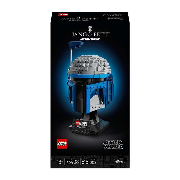 LEGO® Star Wars Jango Fett Helmet, Buildable Model Kit for Adults 75408