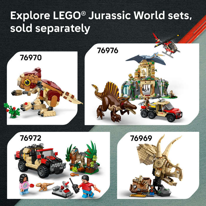 LEGO® Jurassic World Raptor & Titanosaurus Tracking Mission Dinosaur Toy 76973