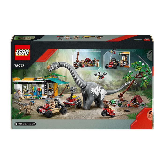 LEGO® Jurassic World Raptor & Titanosaurus Tracking Mission Dinosaur Toy 76973