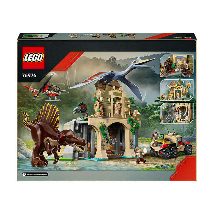 LEGO® Jurassic World Spinosaurus & Quetzalcoatlus Air Mission Dinosaur Toy 76976