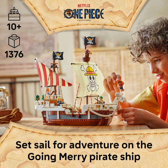 LEGO® ONE PIECE The Going Merry Pirate Ship, Boat Set Building Toy 75639