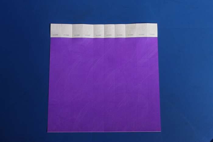 Tyvek 25mm Plain Wristbands for Events