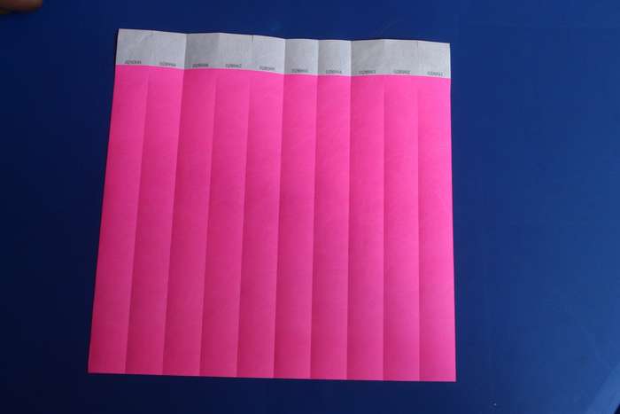 Tyvek 25mm Plain Wristbands for Events