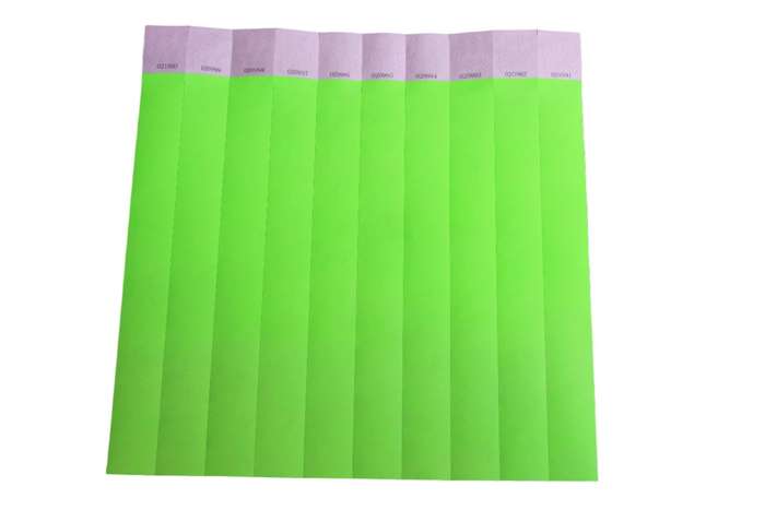 Tyvek 25mm Plain Wristbands for Events