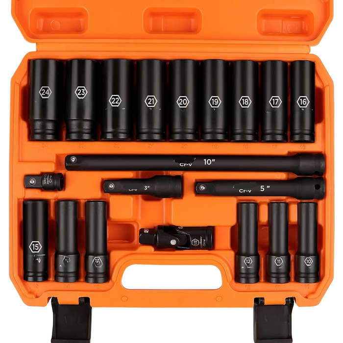 20 Piece Metric Impact Socket Set SDY-96027S