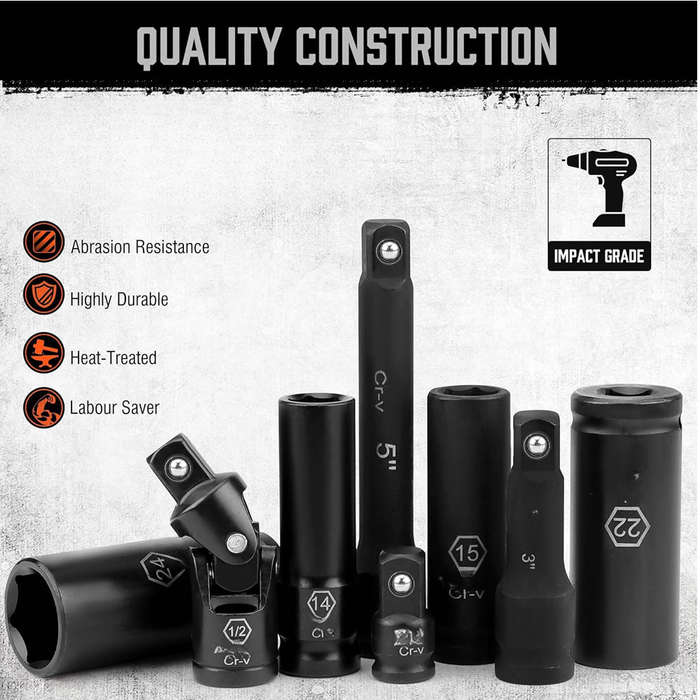 20 Piece Metric Impact Socket Set SDY-96027S