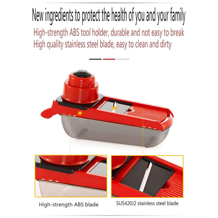 6 Interchangable Multi-functional Kitchen Vegetable Cutter With Peeler