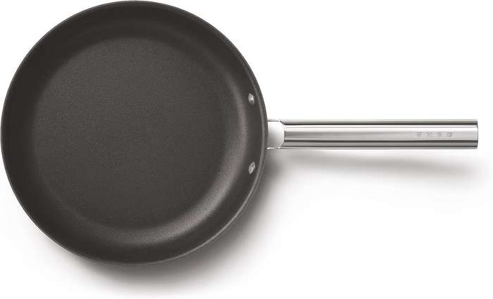 Smeg All Hobs Non-Stick Frying Pan, 28 cm Diameter, Black