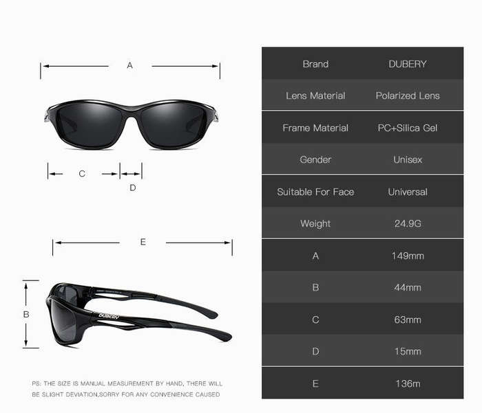 Dubery Range Black Lens
