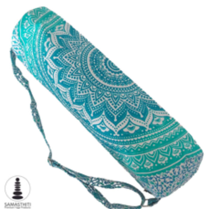 Yoga Mat Carry Bag - Yoga Mat Carry Bag / Mandala Design / Green