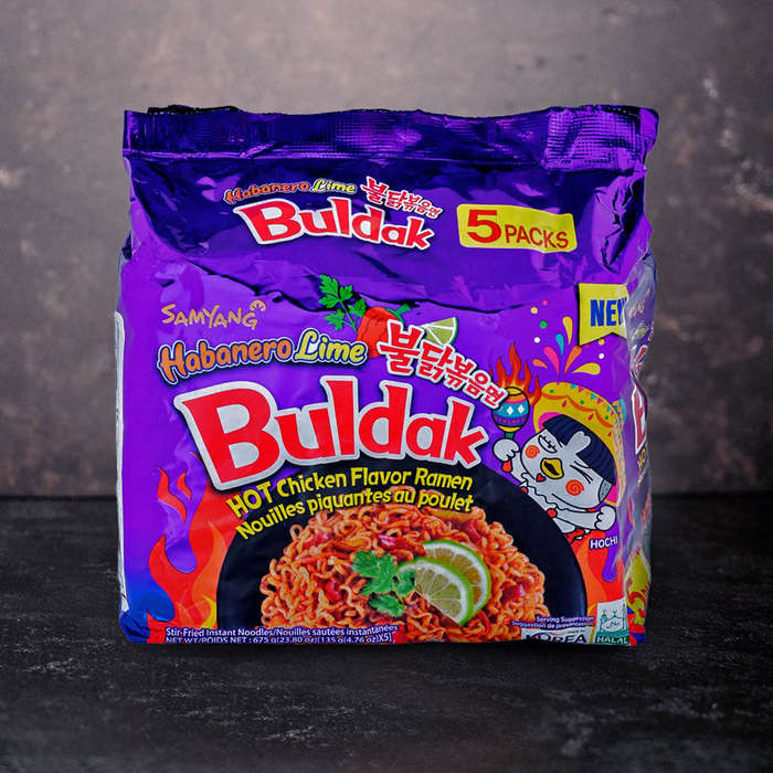 Samyang Buldak Habanero Lime Hot Chicken Ramen 5 Pack 700g