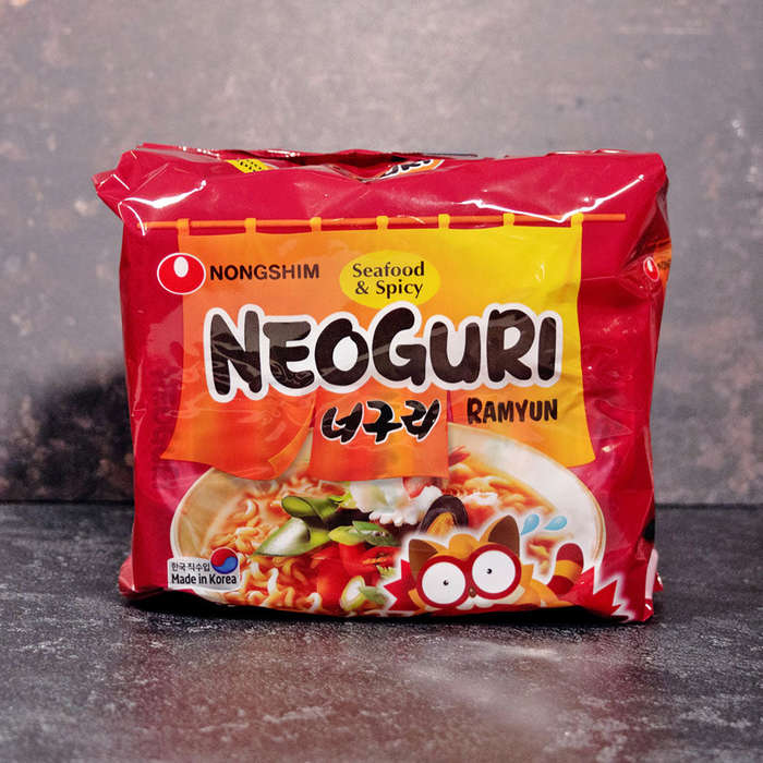 Nongshim Neoguri Seafood & Spicy Ramyun Noodles 5 Pack 600g