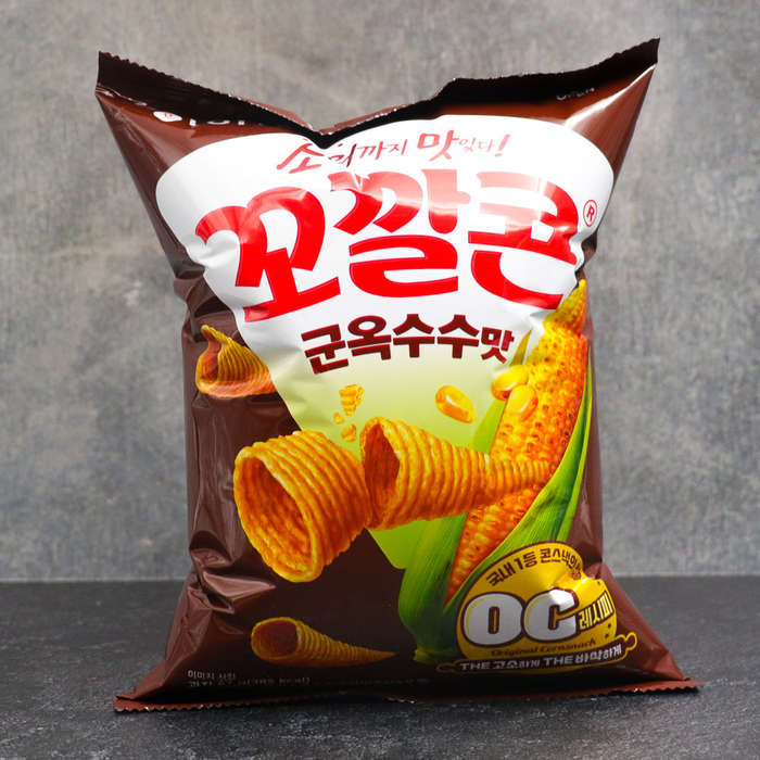 Lotte Ggo Ghal Popping Corn Chips Grilled Corn Flavour 72g