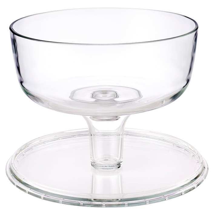 Pall Footed Cake Plate 31 W/Do