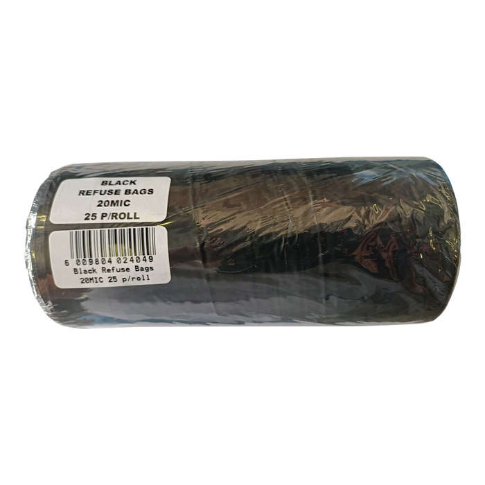 Refuse Bag Black 20 Mic 2 X25 Pack