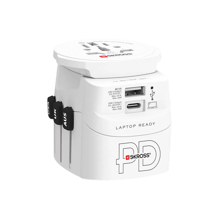 SKROSS - PRO Light USB (4xA) - World Travel Adapter with USB Charging