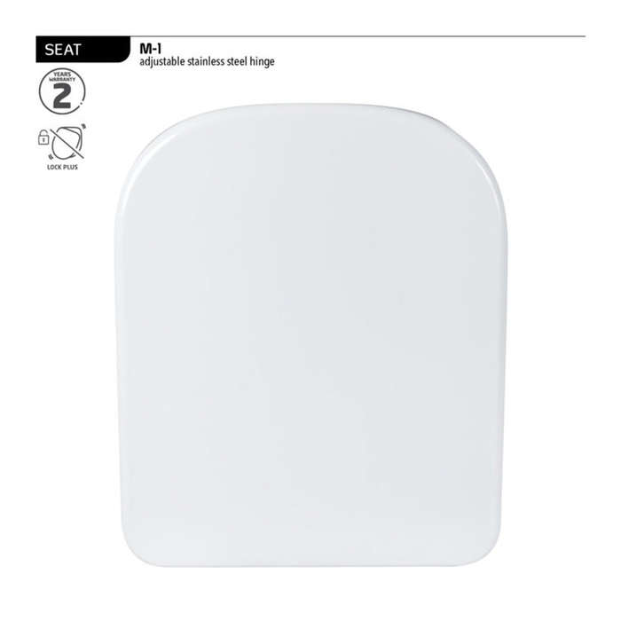 Wirquin Toilet Seat M 1 Thermodur Pl Hng Wht 2.2 Kg