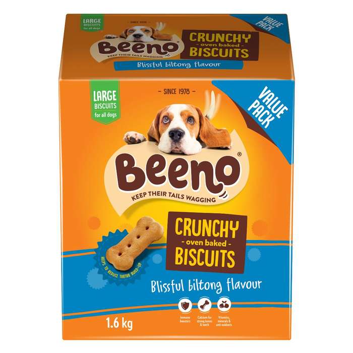 Beeno Dog Biscuits Value Pack Biltong Large 1.6 Kg