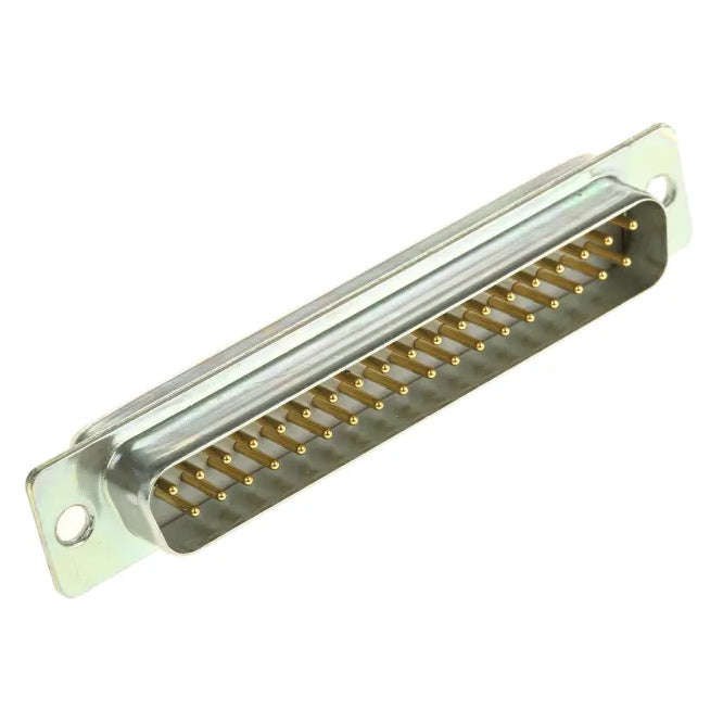 Plug D Sub 37 W Pcb Straight Metal Solder Pins 37 Mdmsol