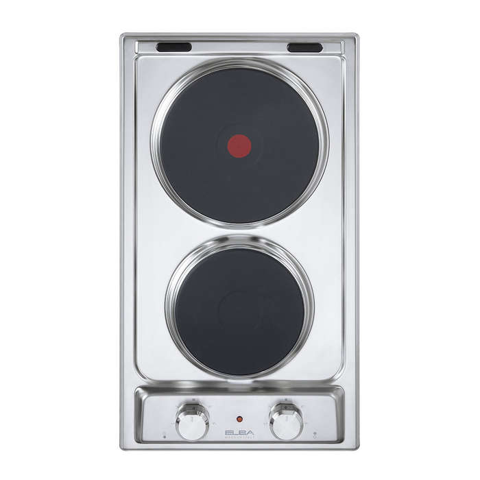Elba 30Cm 2 Plate Electric Hob- Stainless Steel