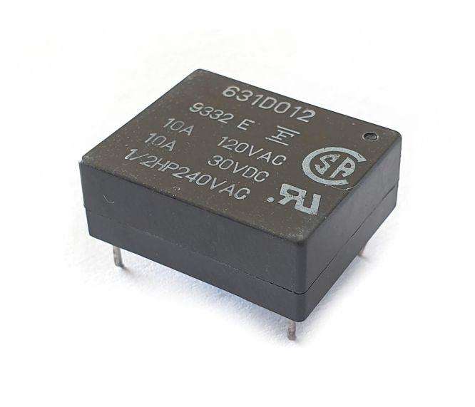 Relay Spdt 10 A 12 Vdc Sqr 5 Pin 631 D012