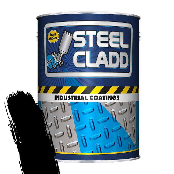 Steel Cladd Quick Dry Enamel Matt Black 5 L