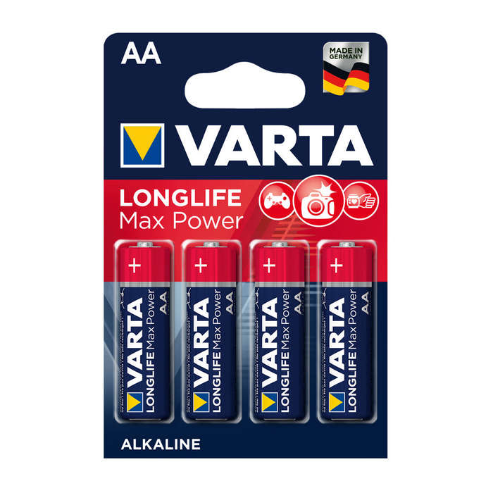 Longlife Max Power Batteries Aa 4 Pack