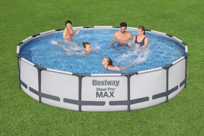 Bestway 4.27m X 84cm Steel Pro Max Frame Grey Pool Set 10,220 L