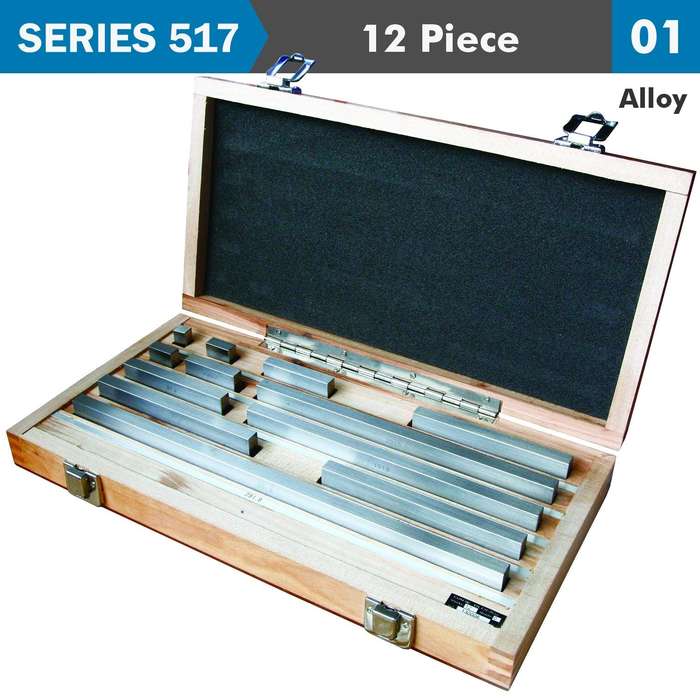 Gauge Block Set Alloy Steel 12 Pc 10 291. 8 Mm Iso3650 Grade 0
