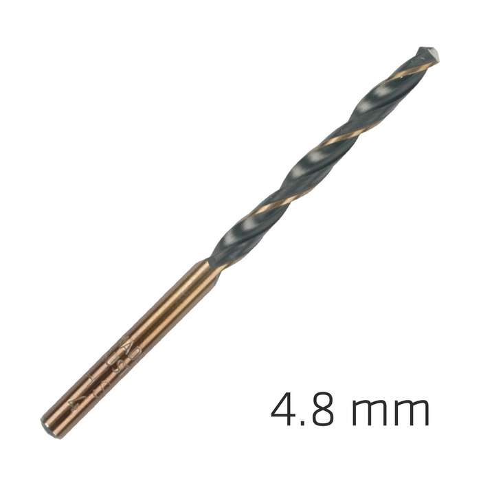 Hss Sprint Master 4.8 Mm 10 Pack Hang Tag Din 338 Alpen Drill Bits