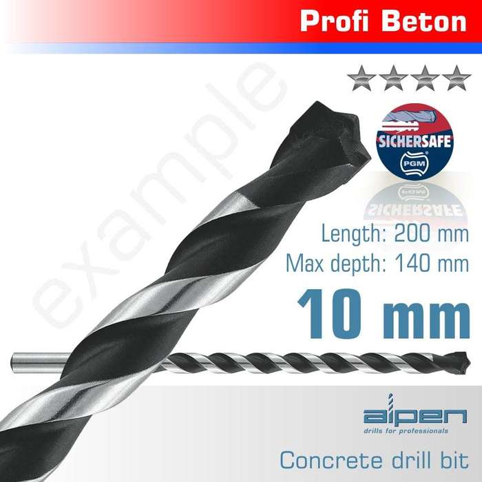 Concrete 10.0 X 200 Mm Profi Beton Drill Bit Masonry