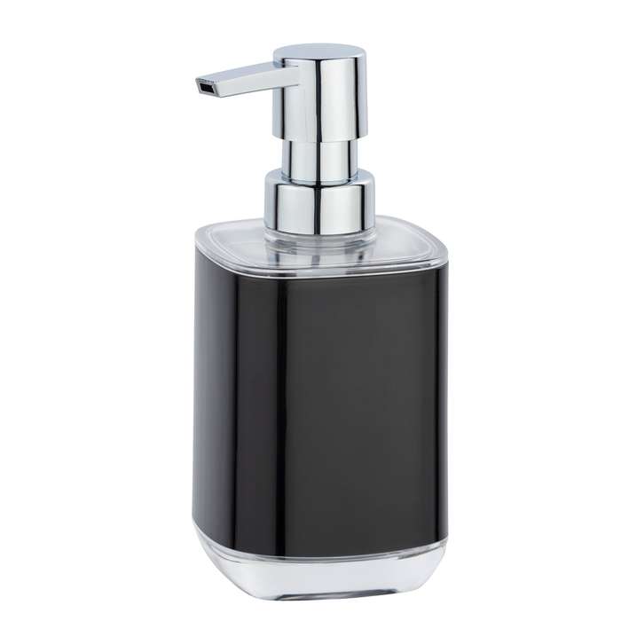 Soap Dispenser Mason Black & Transparent