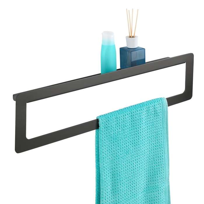 Towel Rail With Shelf Uno Montella Aluminium