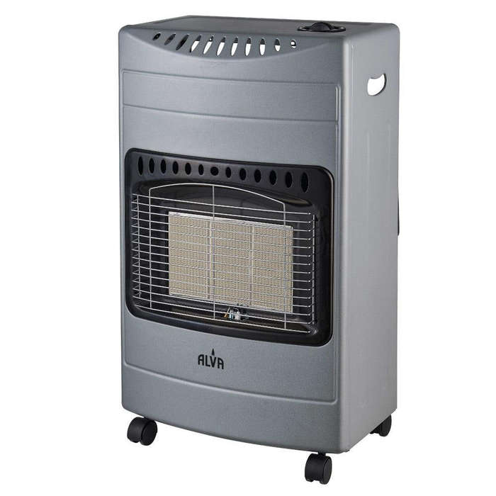 3 Panel Luxurious Infrared Radiant Indoor Gas Heater Grey