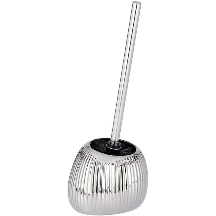 Toilet Brush Polaris Range Silver Riff Ceramic