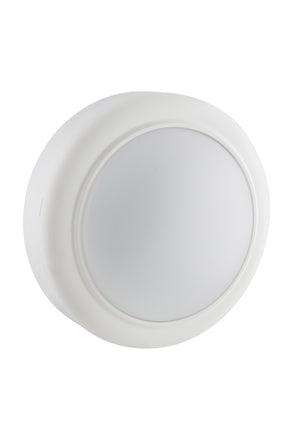 Round Bulkhead 140mm White Led 1x8w