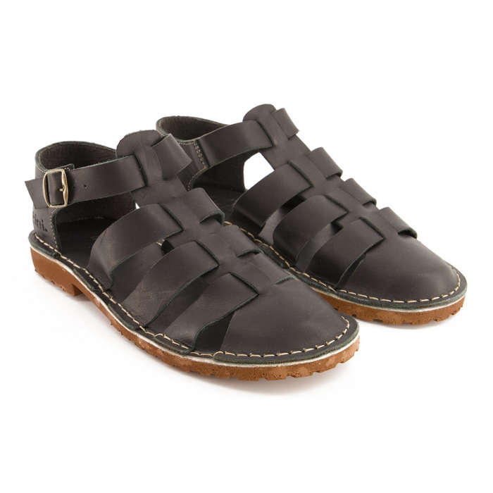 Bata Safari Mens Sandal Close Toe Black Size 11