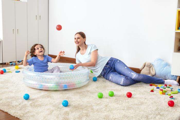 Bestway 91cm X H20cm 2 Ring Ball Pit Play Pool 73 L