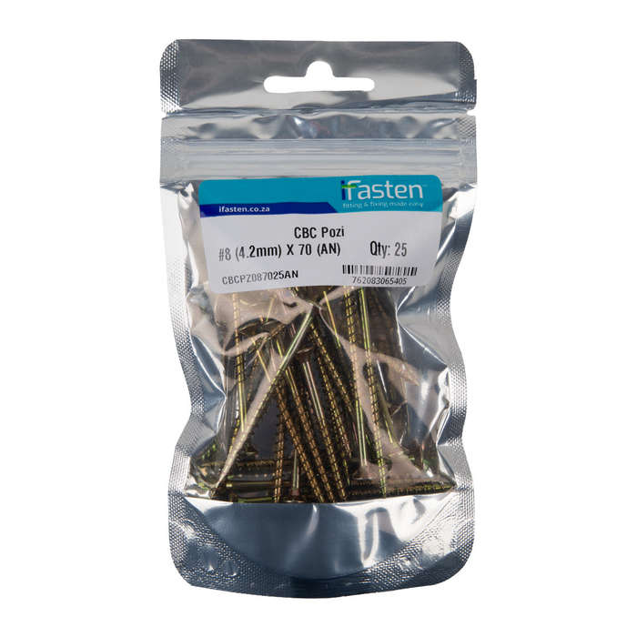 Ifasten Cbc Pozi No8 4.2 Mmx70 Mm 25 Pp