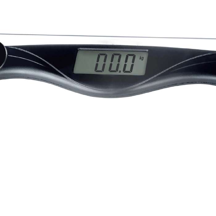 Electronic Bathroom Glass Scale Black/Clear