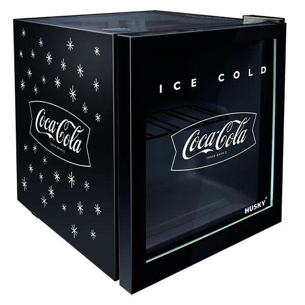 46 L Counter Top Beverage Cooler W/ Glass Door Coca Cola Black