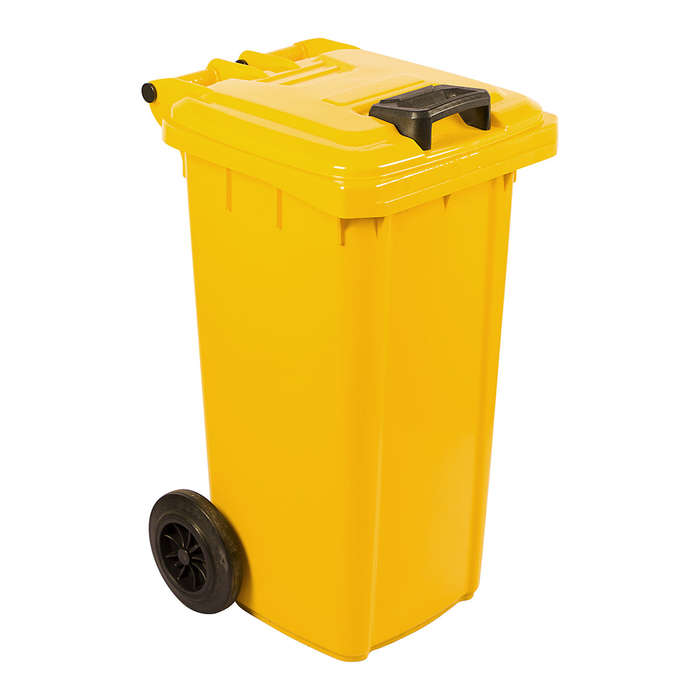 Refuse Wheely Bin Non Sabs Virgin Yellow 80 L