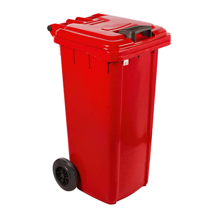 Refuse Wheely Bin Non Sabs Virgin Red 120 L