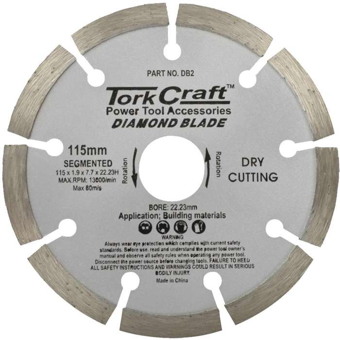 Tork Craft Diamond Blade Segmented 115 Mm