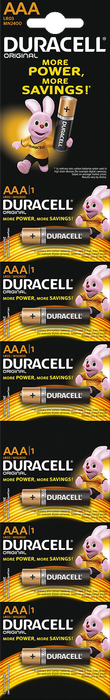 Batteries Duracell Strips 6 X1 Aaa P/20
